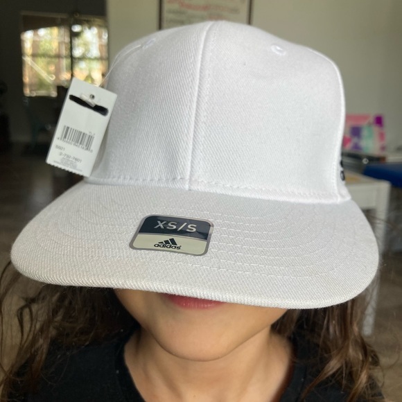 adidas Accessories - Adidas white baseball cap. Stretchy.  New with tags